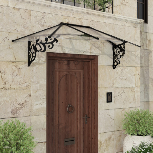 Auvent marquise en polycarbonate 4mm Lily XL™ 2130 – Canopia