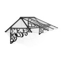 Auvent marquise en polycarbonate 4mm Lily XL™ 2600 – Canopia