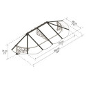 Auvent marquise en polycarbonate 4mm Lily XL™ 2600 – Canopia