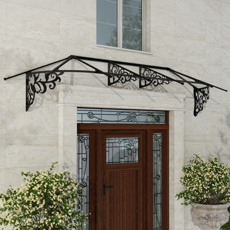 Auvent marquise en polycarbonate 4mm Lily XL™ 3150 – Canopia