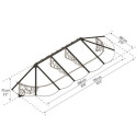 Auvent marquise en polycarbonate 4mm Lily XL™ 3150 – Canopia