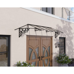 Auvent marquise en polycarbonate 4mm Lily XL™ 3600 – Canopia