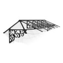 Auvent marquise en polycarbonate 4mm Lily XL™ 4100 – Canopia