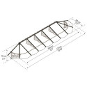 Auvent marquise en polycarbonate 4mm Lily XL™ 4100 – Canopia