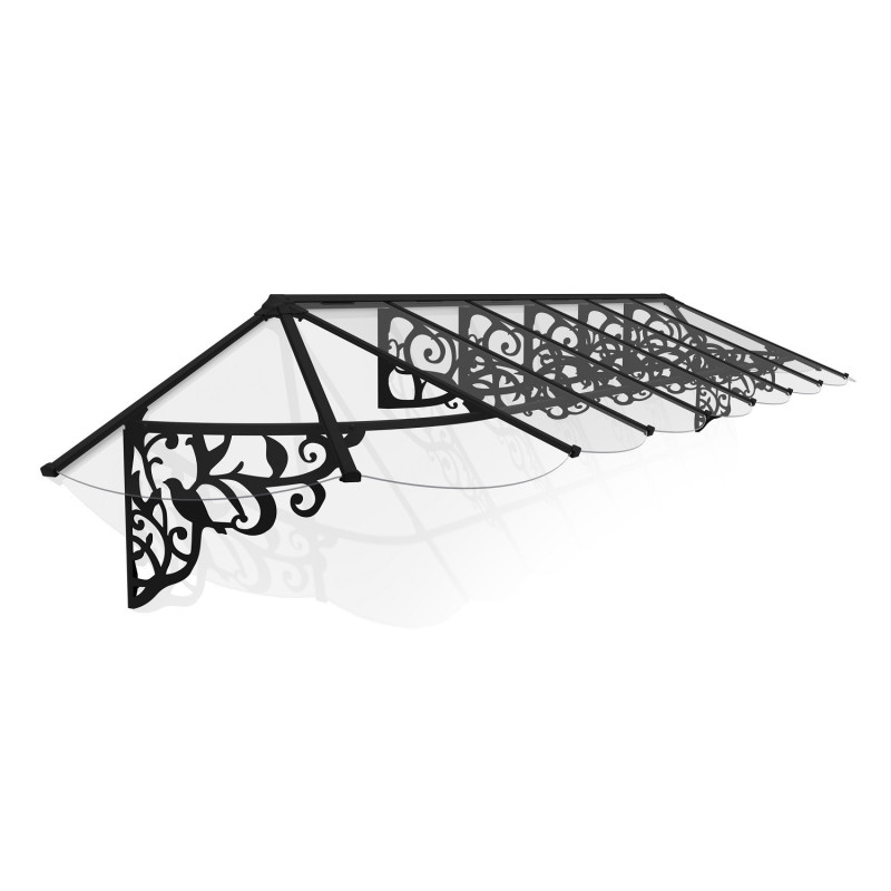 Auvent marquise en polycarbonate 4mm Lily XL™ 4700 – Canopia