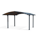 Carport en alu gris et polycarbonate 1 voiture 15,6m² Arcadia™ 4300 – Canopia