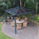 Pergola en aluminium et polycarbonate 295x295cm Palermo™ 3000 - Canopia