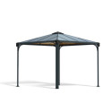 Pergola en aluminium et polycarbonate 295x295cm Palermo™ 3000 - Canopia