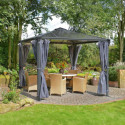 Pergola en aluminium et polycarbonate 295x295cm Palermo™ 3000 - Canopia