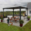 Pergola en aluminium et polycarbonate 295x295cm Palermo™ 3000 - Canopia