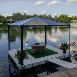 Pergola en aluminium et polycarbonate 360x360cm Palermo™ 3600 - Canopia