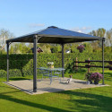 Pergola en aluminium et polycarbonate 360x360cm Palermo™ 3600 - Canopia