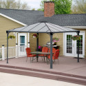 Pergola en aluminium et polycarbonate 360x360cm Palermo™ 3600 - Canopia