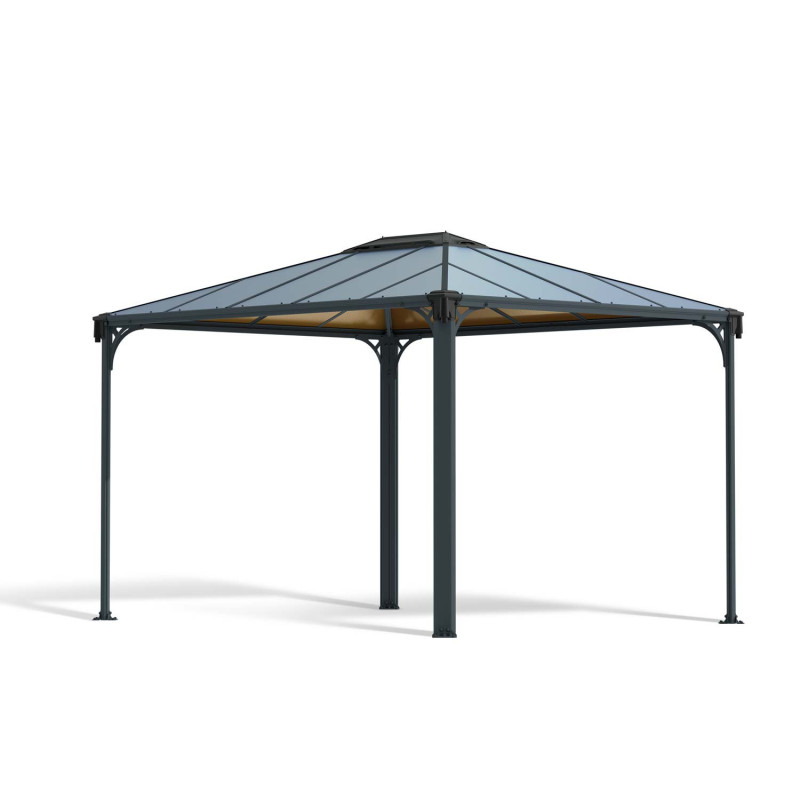 Pergola aluminium et polycarbonate 360x296cm Martinique™ 3600 - Canopia