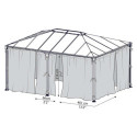 Moustiquaire en polyester léger pour pergolas Milano 4300 + Martinique 5000 - Canopia