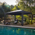 Tonnelle de jardin en alu et polycarbonate Dallas 4900 – Canopia