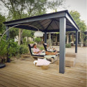 Tonnelle de jardin en alu et polycarbonate Dallas 4900 – Canopia
