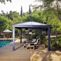 Tonnelle de jardin en alu et polycarbonate Dallas 4900 – Canopia