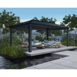 Tonnelle de jardin en alu et polycarbonate Dallas 6100 – Canopia