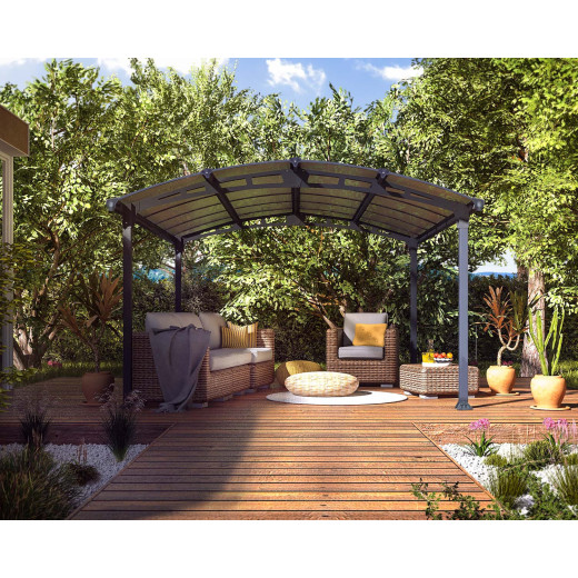 Tonnelle de jardin en alu et polycarbonate Tucson™ 4300 – Canopia