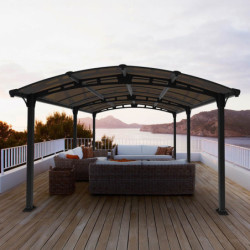 Tonnelle de jardin en alu et polycarbonate Tucson™ 5000 – Canopia