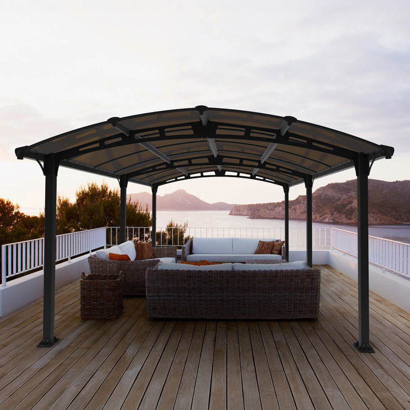 Tonnelle de jardin en alu et polycarbonate Tucson™ 5000 – Canopia