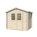Abri de jardin en bois massif 5m² - madriers 28mm - Eden