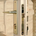 Abri de jardin en bois massif 12m² - madriers 28mm - Eden