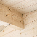 Abri de jardin en bois massif 12m² - madriers 28mm - Eden