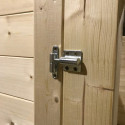 Abri de jardin en bois massif 21m² avec appentis - madriers 28mm - Eden