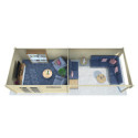 Abri de jardin en bois massif 24m² avec appentis - madriers 34mm - Eden