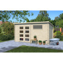 Abri de jardin en bois massif 10m² - madriers 34mm - Eden