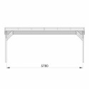 Carport double 31m² en bois autoclave PEFC Jean – Cerland