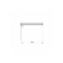 Carport adossable 16,4m² en bois autoclave PEFC Victor – Cerland