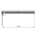 Carport double adossable 30,6m² en bois autoclave PEFC Victor – Cerland