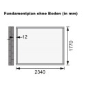 Abri de jardin adossé en bois gris terre 4,18m² Bomlitz 2 - Karibu