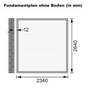 Abri de jardin adossé en bois gris terre 6,23m² Bomlitz 3 - Karibu