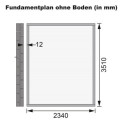 Abri de jardin adossé en bois gris terre 8,27m² Bomlitz 4 - Karibu