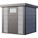 Abri en acier galvanisé gris clair 4,3m² Eleganto 2121 Telluria