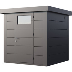 Abri en acier galvanisé gris blanc 4,3m² Eleganto 2121 Telluria