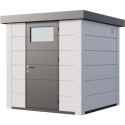 Abri en acier galvanisé blanc 4,3m² Eleganto 2121 Telluria