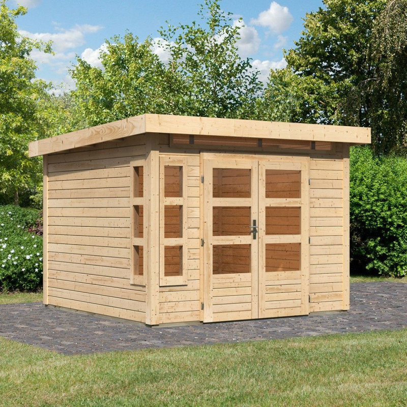 Abri de jardin en bois massif 7,50m² Kastorf 6 – Karibu