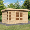 Abri de jardin en bois massif 8,88m² Kastorf 7 – Karibu