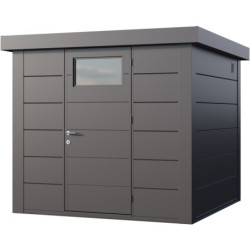 Abri en acier galvanisé gris anthracite 5,7m² Eleganto 2424 Telluria