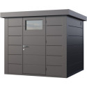 Abri en acier galvanisé blanc 5,7m² Eleganto 2424 Telluria