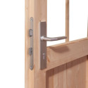 Abri de jardin en bois massif gris terre 8,88m² Kastorf 7 avec appentis 320cm et paroi arrière et latérale – Karibu