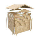 Abri de jardin en bois massif 9,24m² Theres 7 – Karibu