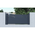 Clôture en aluminium anthracite 188,6xH.89cm FANCY TIME - X-Métal