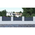 Clôture en aluminium anthracite 188,6xH.89cm FANCY TIME - X-Métal