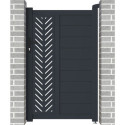 Portillon battant en alu moderne 100x158cm FANCY GROW - X-Metal
